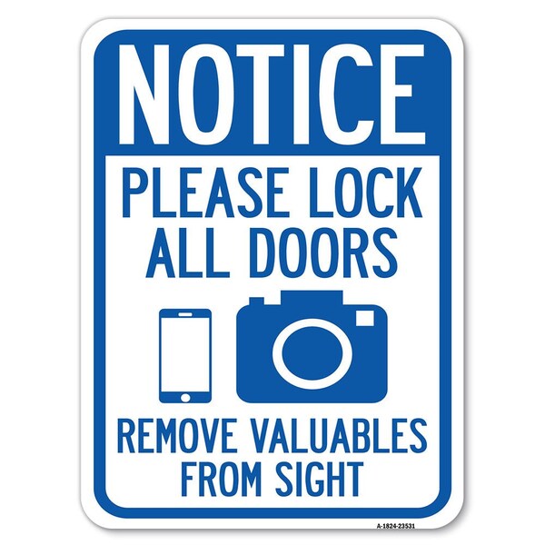 Safety Sign, 18 in Height, Aluminum, 24 in Length, 23531